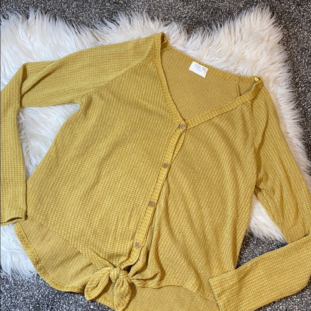 Yellow Knit Top